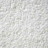 White Bouclé Winged King Bed | OROA