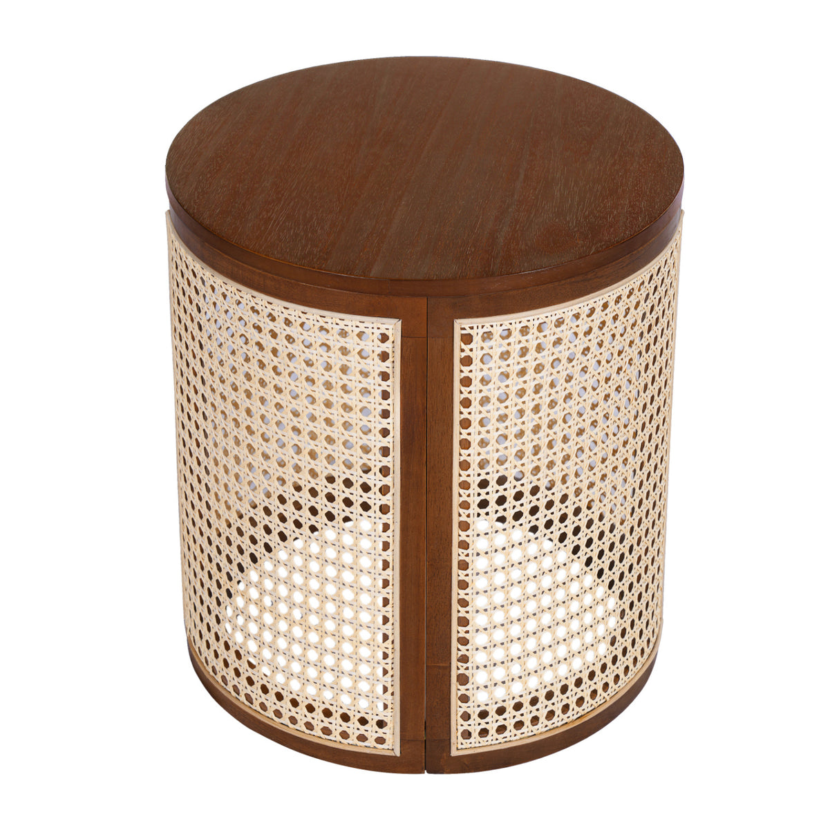Hollow Woven Round Side Table | OROA
