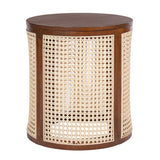 Hollow Woven Round Side Table | OROA