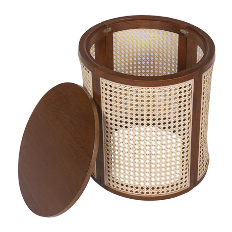 Hollow Woven Round Side Table | OROA
