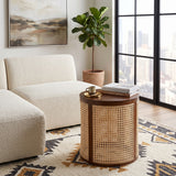 Hollow Woven Round Side Table | OROA