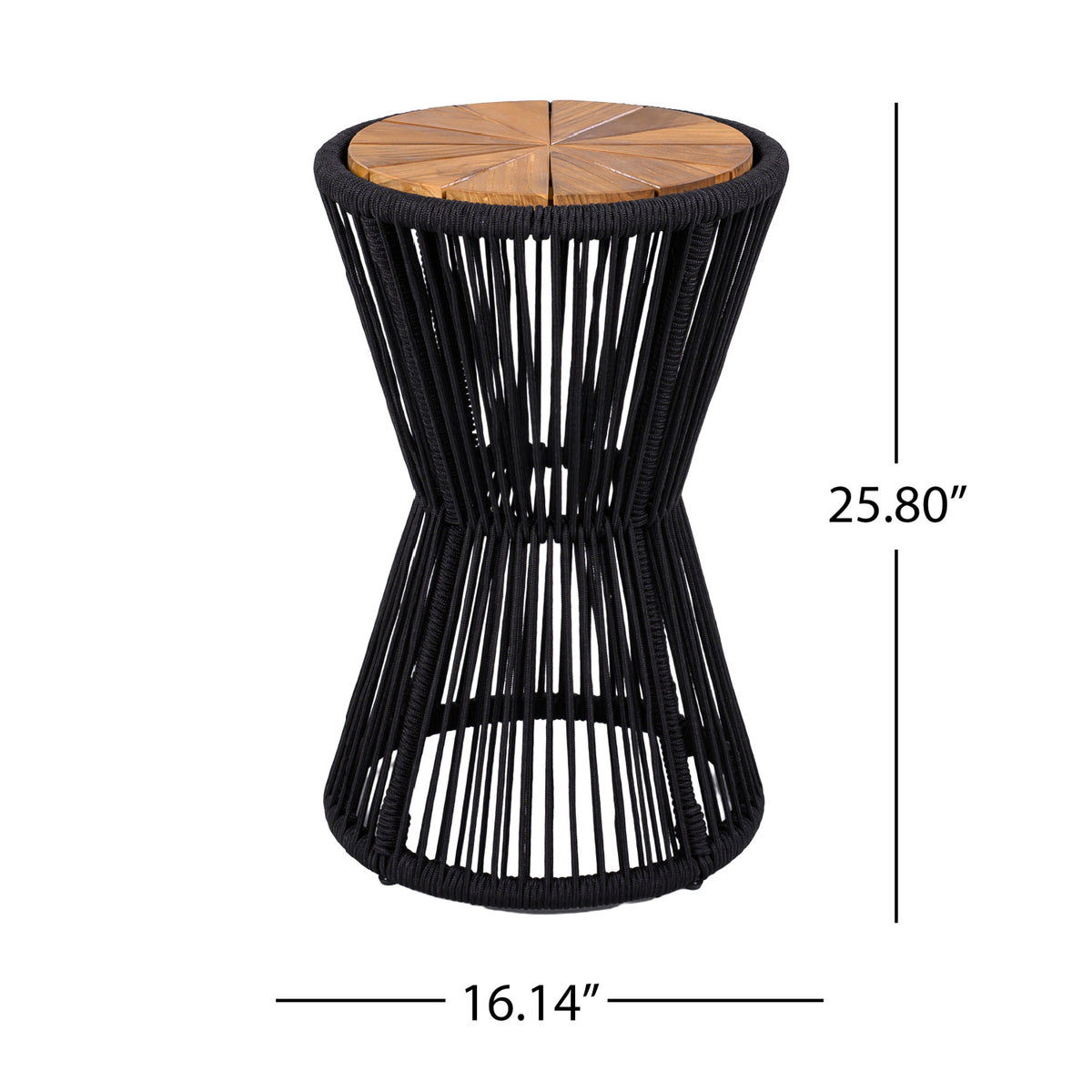 Hourglass Design Outdoor Side Table | OROA