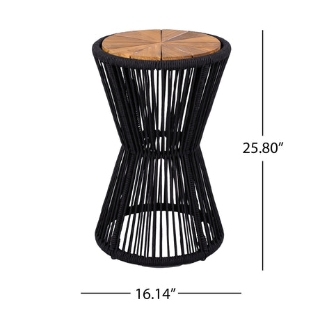 Hourglass Design Outdoor Side Table | OROA