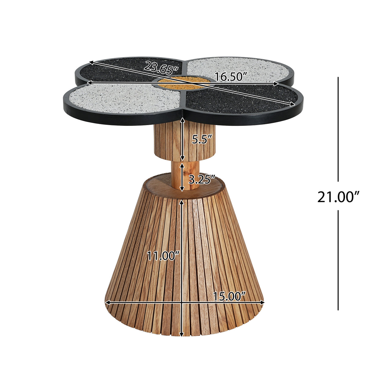 Unique Four-Leaf Clover Side Table | OROA