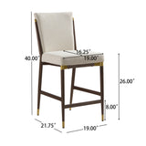 Modern Upholstered Counter Stools (2) | OROA