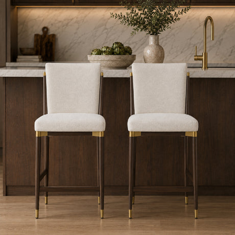 Modern Upholstered Counter Stools (2) | OROA