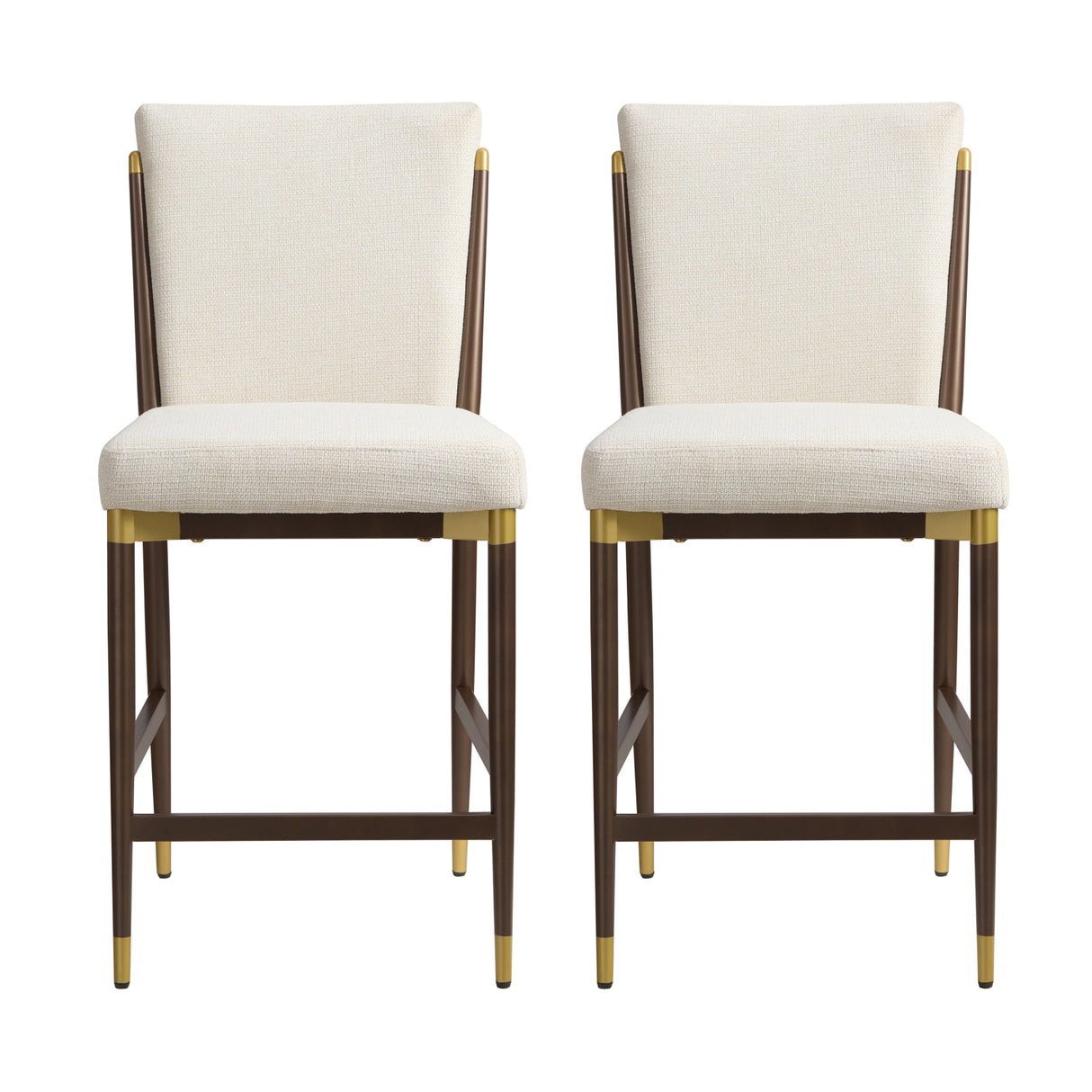 Modern Upholstered Counter Stools (2) | OROA