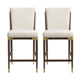 Modern Upholstered Counter Stools (2) | OROA