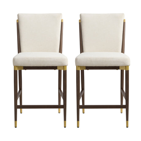 Modern Upholstered Counter Stools (2) | OROA