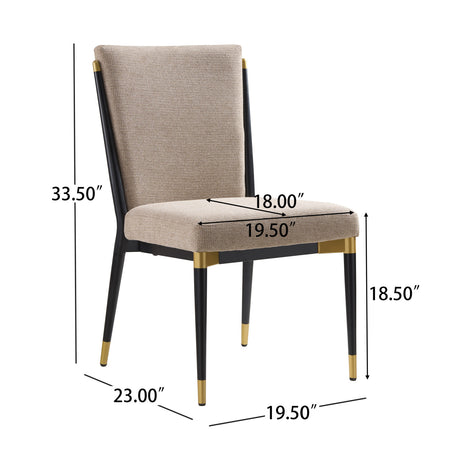 Solid Back Modern Side Chairs (2) | OROA