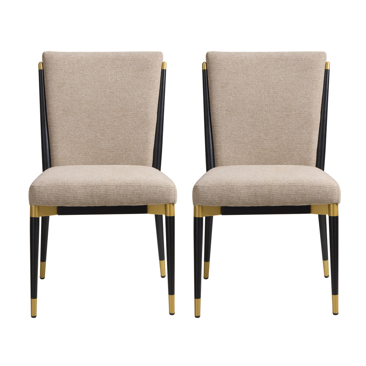 Solid Back Modern Side Chairs (2) | OROA