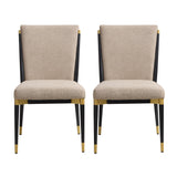 Solid Back Modern Side Chairs (2) | OROA