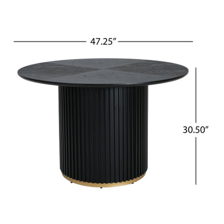 Modern European furniture - Round Pedestal Dining Table - www.oroa.com