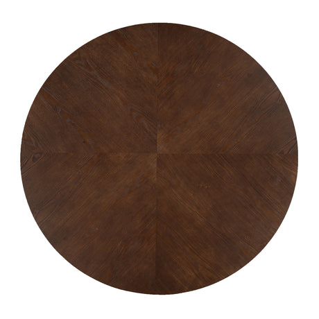Modern European furniture - Walnut Round Pedestal Dining Table - www.oroa.com