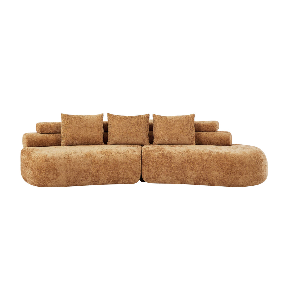Yellow Curved Sectional Sofa | OROA