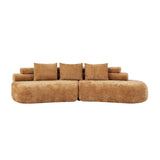 Yellow Curved Sectional Sofa | OROA