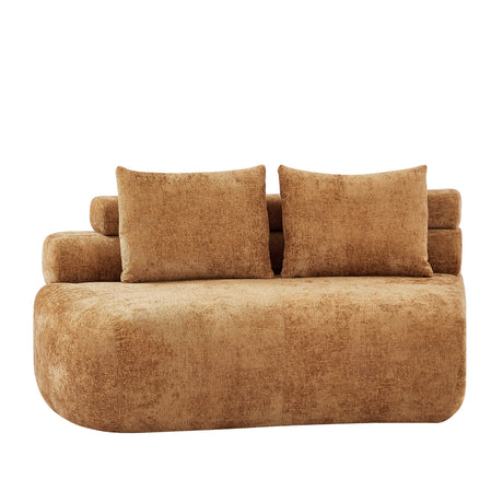 Yellow Curved Sectional Sofa | OROA