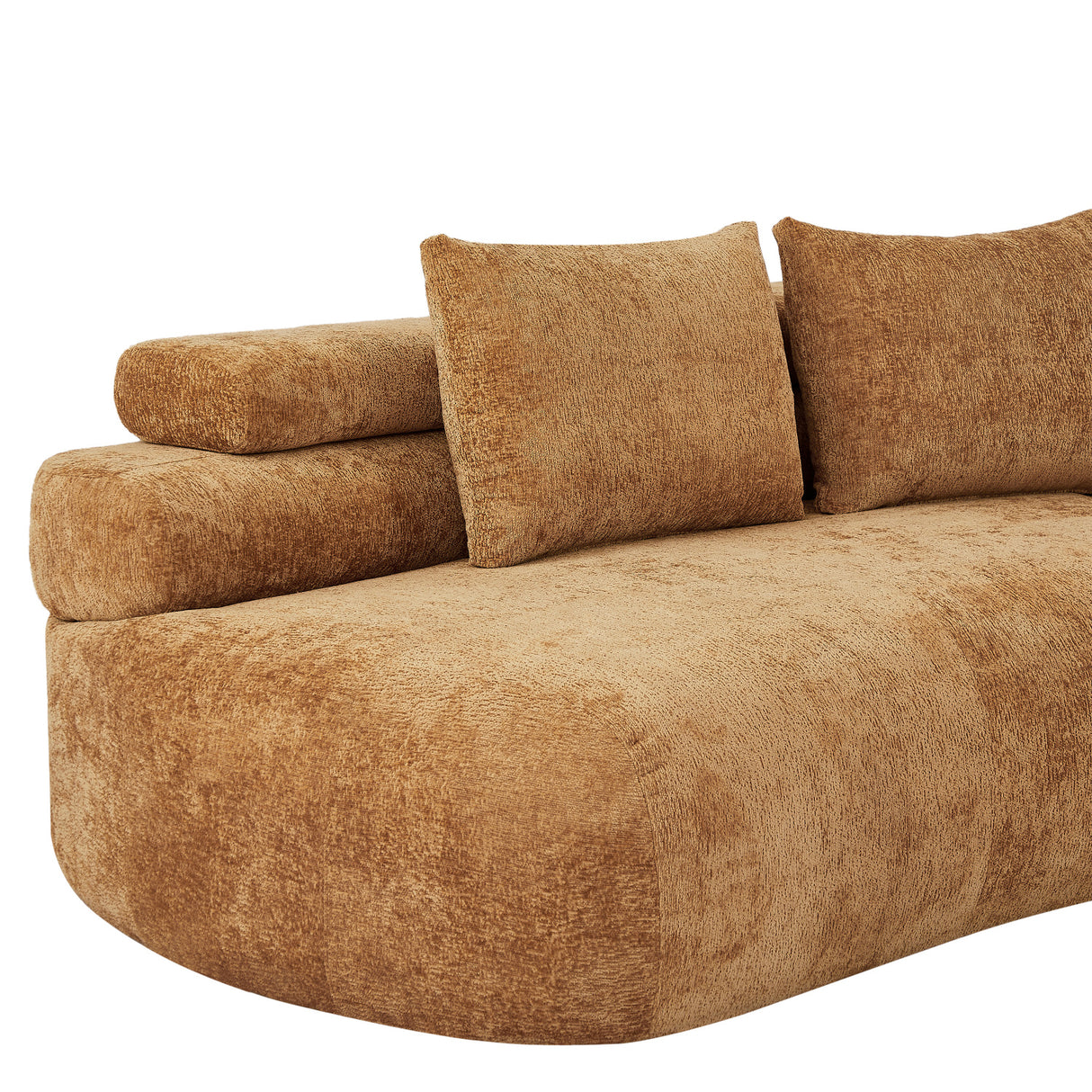 Yellow Curved Sectional Sofa | OROA