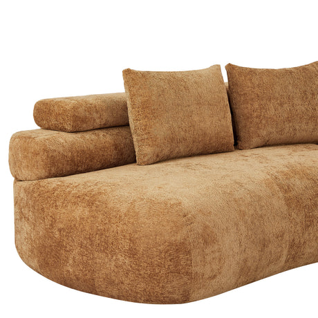 Yellow Curved Sectional Sofa | OROA