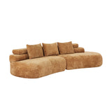 Yellow Curved Sectional Sofa | OROA
