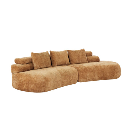 Yellow Curved Sectional Sofa | OROA