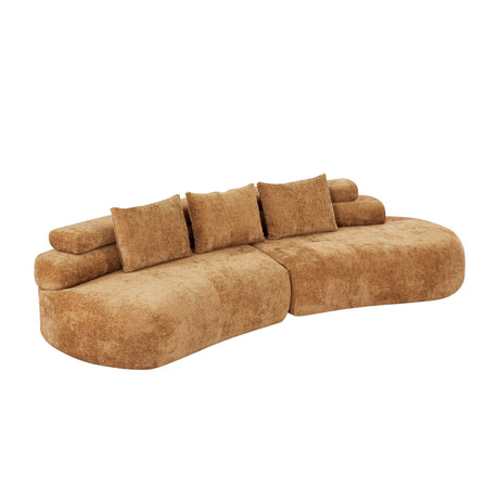 Yellow Curved Sectional Sofa | OROA