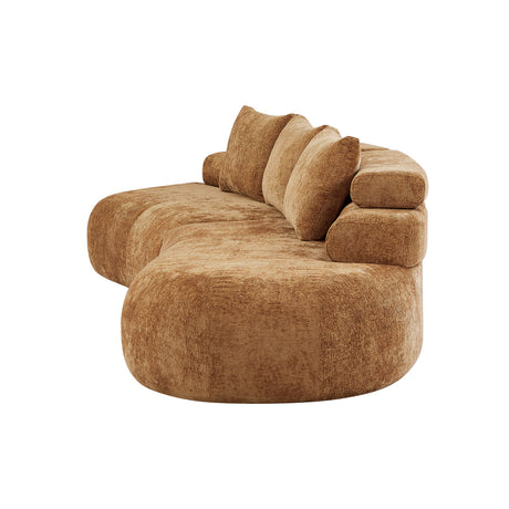 Yellow Curved Sectional Sofa | OROA