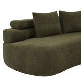 Olive Green Curved Sectional Sofa | OROA