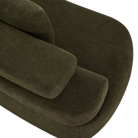 Olive Green Curved Sectional Sofa | OROA