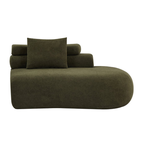 Olive Green Curved Sectional Sofa | OROA