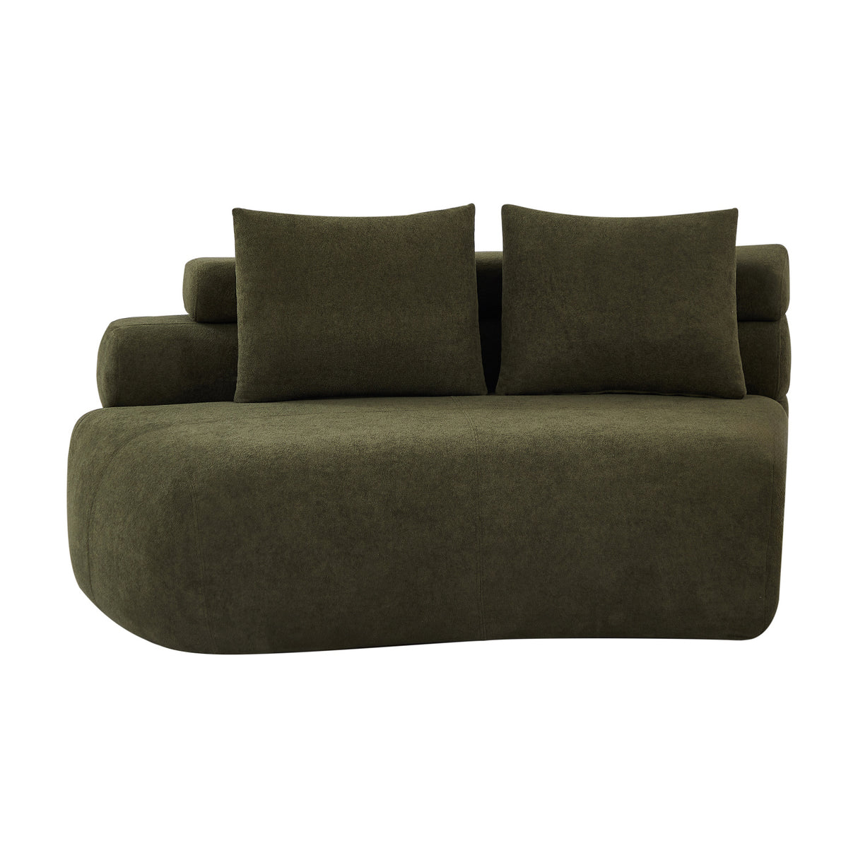 Olive Green Curved Sectional Sofa | OROA