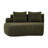 Olive Green Curved Sectional Sofa | OROA