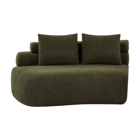Olive Green Curved Sectional Sofa | OROA