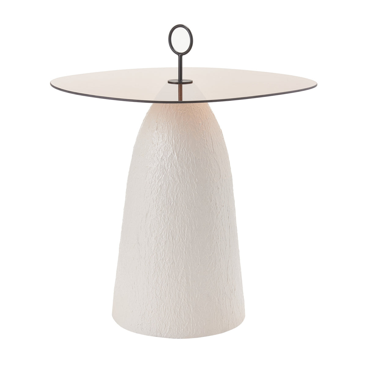 Brown Glass Top Side Table | OROA