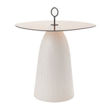 Brown Glass Top Side Table | OROA