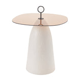 Brown Glass Top Side Table | OROA