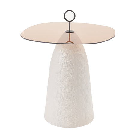 Brown Glass Top Side Table | OROA