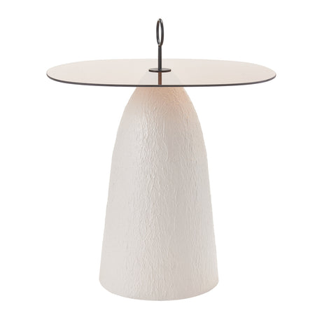 Brown Glass Top Side Table | OROA