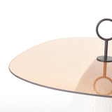 Brown Glass Top Side Table | OROA