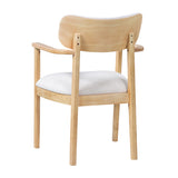 Modern European furniture - White Upholstered Dining Chairs (2) - www.oroa.com
