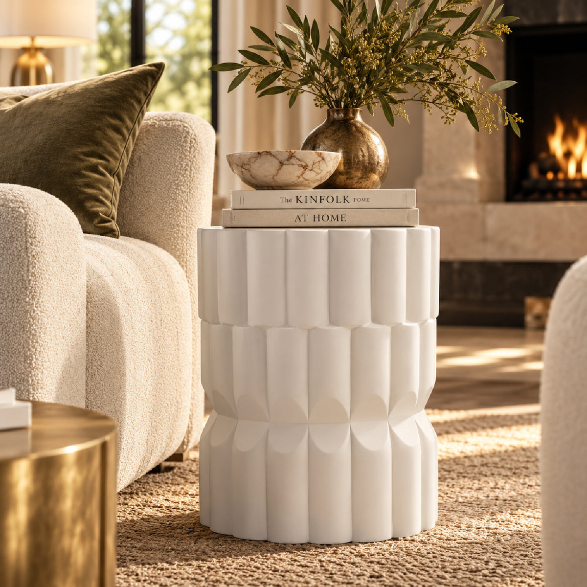 Indoor/Outdoor Concrete Side Table | OROA