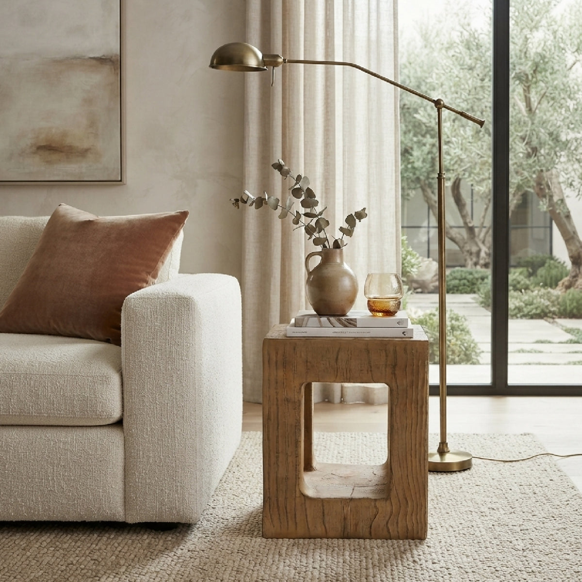 Light Brown MGO Side Table | OROA