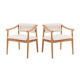 Modern European furniture - Natural Solid Wood Dining Chairs (2) - www.oroa.com