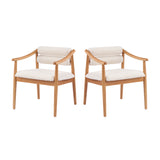 Modern European furniture - Natural Solid Wood Dining Chairs (2) - www.oroa.com
