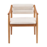 Modern European furniture - Natural Solid Wood Dining Chairs (2) - www.oroa.com