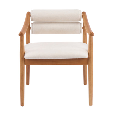 Modern European furniture - Natural Solid Wood Dining Chairs (2) - www.oroa.com