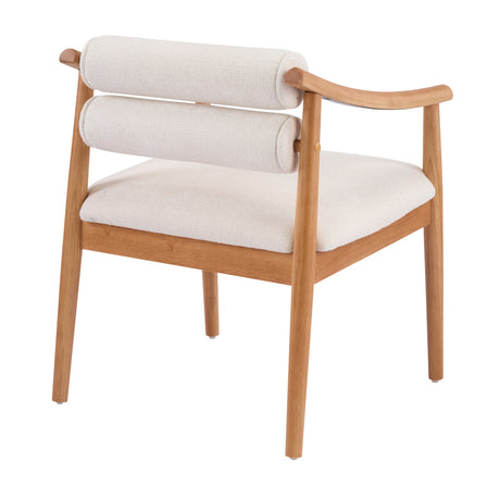 Modern European furniture - Natural Solid Wood Dining Chairs (2) - www.oroa.com
