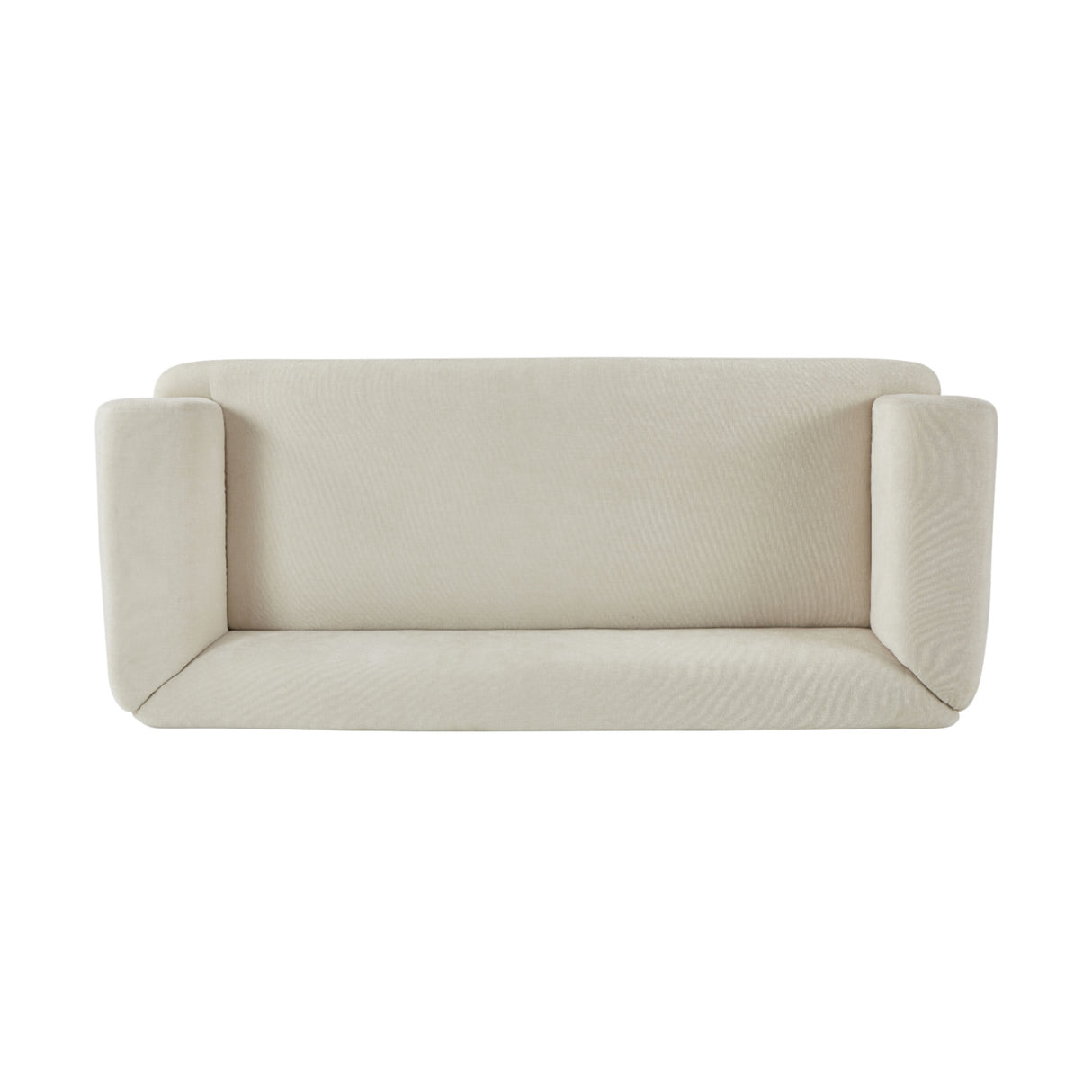 Beige Upholstered Chenille Sofa | OROA