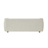 Beige Upholstered Chenille Sofa | OROA
