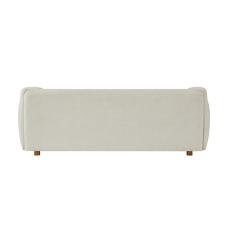 Beige Upholstered Chenille Sofa | OROA